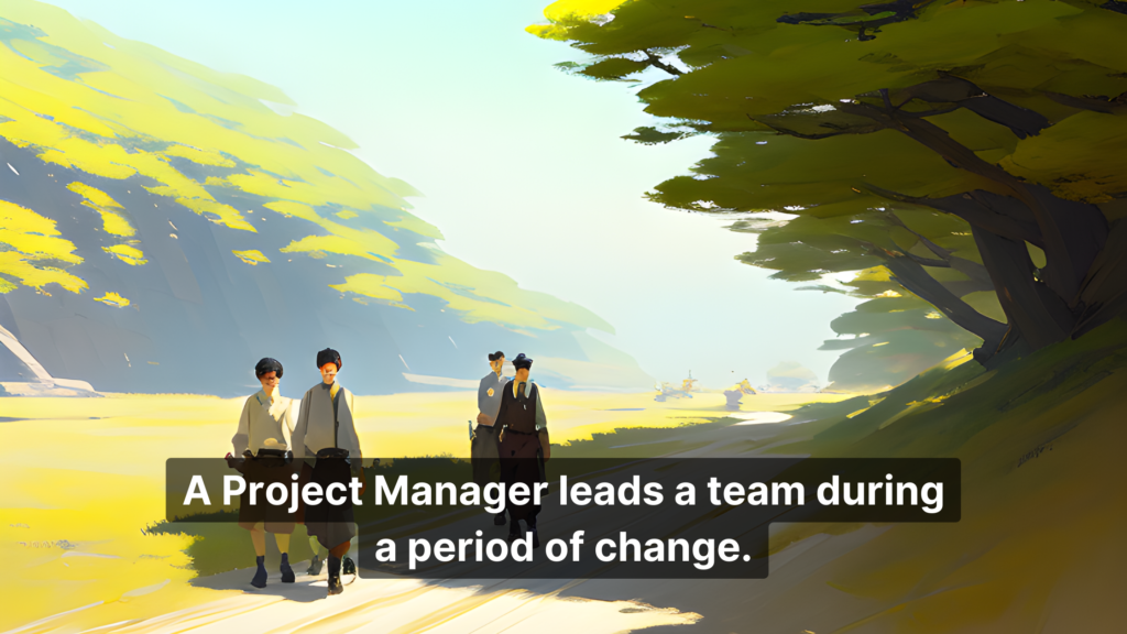 project manager leads during period of change - importance of project management