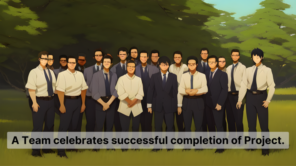 a team celebrates success - Importance of Project Management